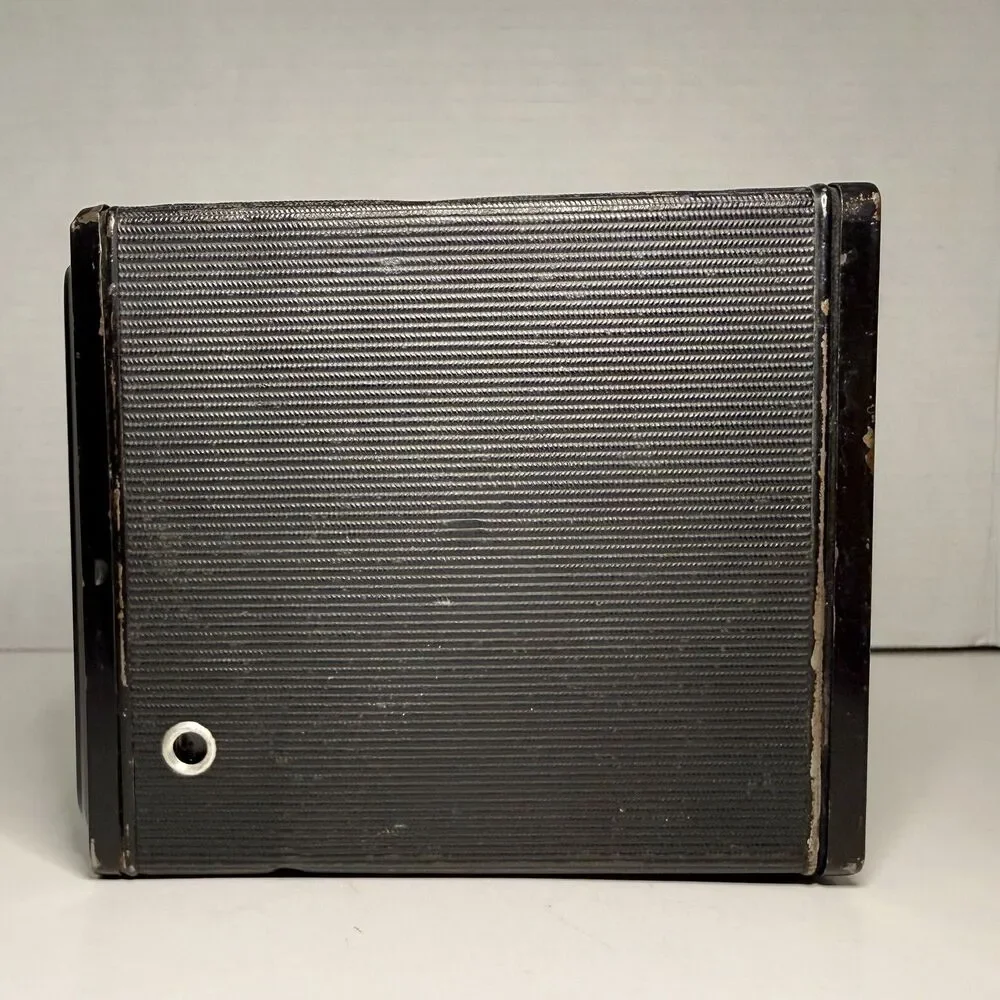 Vintage Agfa Synchro Box Camera Germany 1950s Art Deco Working Shutter
